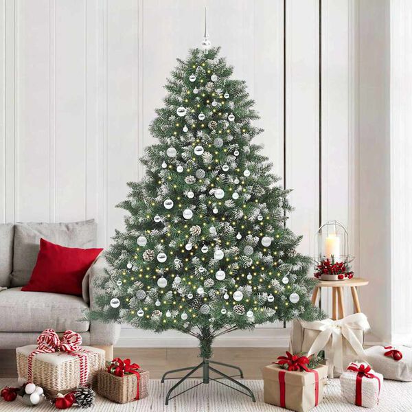 vidaXL Artificial Christmas Tree with Stand Green 140 x 140 x 210 cm