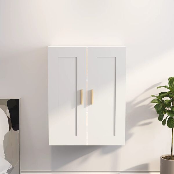 vidaXL Wall Cabinet White 69.5x32.5x90 cm Engineered Wood