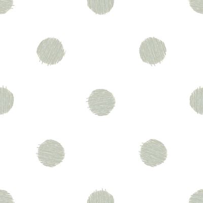 Noordwand Wallpaper Urban Friends & Coffee Dots White and Green
