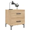 vidaXL Bedside Cabinets 2 pcs Sonoma Oak 40x35x47.5 cm Engineered Wood