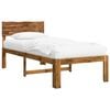 vidaXL Single Bed Frame with Headboard ROSTOCK Natural 80 x 200 cm
