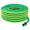 vidaXL Garden Hose 5-Ply Green and Yellow 1 / 2'' 10 m PVC