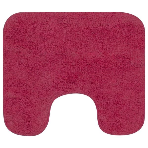 vidaXL Bathroom Mat Set 2 Pieces Fabric Fuchsia