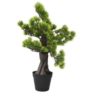 vidaXL Artificial Pinus Bonsai with Pot 60 cm Green