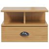 vidaXL Bedside Cabinet with Drawer Hill Honey Brown 40 x 31 x 27 cm