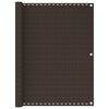 vidaXL Balcony Screen Brown 120x300 cm HDPE