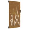 vidaXL Garden Gate 85x200 cm Corten Steel Grass Design