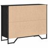 vidaXL Sideboard with Drawer Black Oak 97 x 32.5 x 74.5 cm