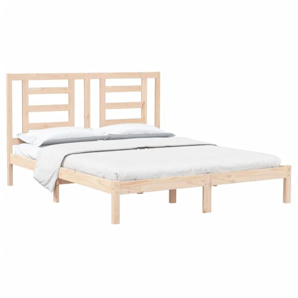 vidaXL Bed Frame without Mattress 160x200 cm Solid Wood Pine