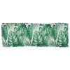vidaXL Pallet Cushion for Bench Floral Leaf pattern 110 x 40 x 8 cm