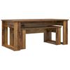 vidaXL Coffee Table Set 2 pcs Old Wood Engineered Wood