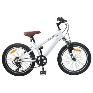 vidaXL Mountain Bike 20 Inches 6-Speed for 5-8 Years Old White