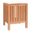 vidaXL Bathroom Stool 40.5x40x52 cm Solid Wood Walnut