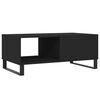 vidaXL Coffee Table Black 90x50x36.5 cm Engineered Wood