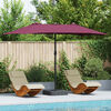 vidaXL Garden Parasol Bordeaux red 385 x 209 x 244 cm Fabric