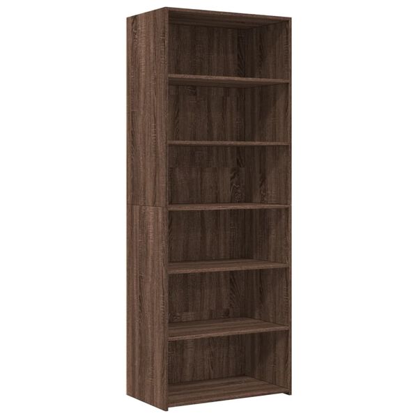 vidaXL Highboard Brown Oak 70x41x185 cm Engineered Wood