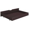 vidaXL Bed Drawers 2 pcs Dark Brown Solid Pine Wood