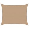 vidaXL Sunshade Sail 160 g/m² Taupe 6x8 m HDPE