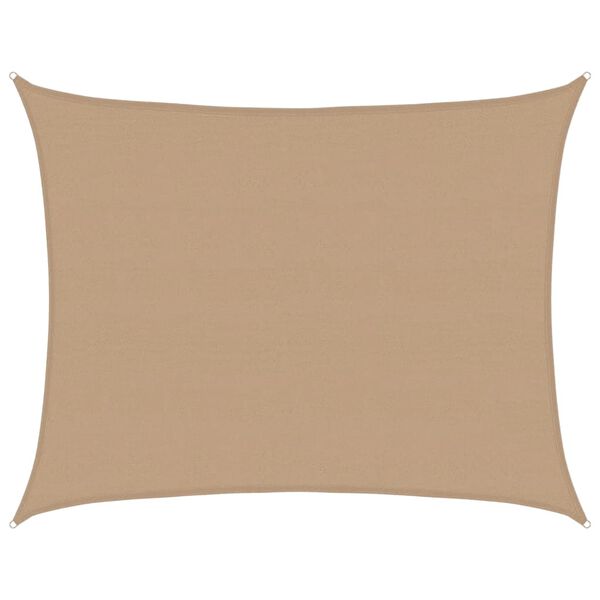 vidaXL Sunshade Sail 160 g/m² Taupe 6x8 m HDPE