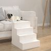vidaXL Pet Stair White 40x49x47 cm Solid Wood Pine