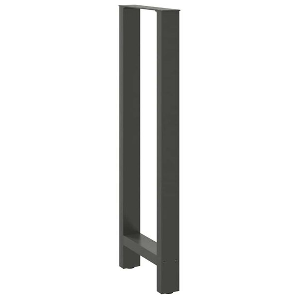 vidaXL Bar Table Legs Anthracite 2 pcs 40x(110-111) cm Steel