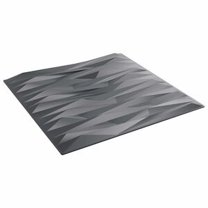 vidaXL Wall Panels 12 pcs 50 x 50 cm Stone Grey XPS Foam