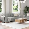vidaXL Sofa 2 pcs Grey 221 x 80 x 80 cm Fabric