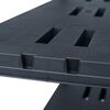 vidaXL Storage Shelf Racks 2 pcs Black 220 kg 90x40x138 cm Plastic