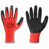 vidaXL Work Gloves 12 pcs Red and Black 9 / L Latex Coating