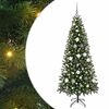 vidaXL Artificial Christmas Tree with 300 LEDs Green 180 cm PE and PVC