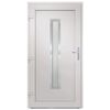 vidaXL Front Door White 88x200 cm PVC