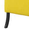 vidaXL Highback Sofa Light yellow 109 x 56 x 121 cm Fabric