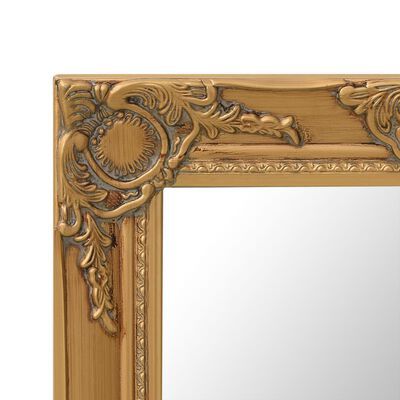 vidaXL Wall Mirror Baroque Style 50x40 cm Gold