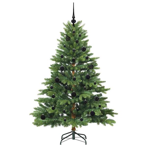 vidaXL Artificial Christmas Tree with 150 LEDs Green 150 cm PE and PVC