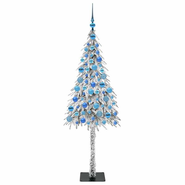 vidaXL Christmas Tree with 300 LEDs White 180 cm PE and Steel