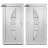 vidaXL Front Door White 98x208 cm PVC