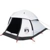vidaXL Camping Tent Dome 1-Person White Blackout Fabric Waterproof
