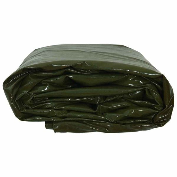 vidaXL Tarpaulin 650g / m&sup2; Olive Green 4 x 8 m Canvas with PVC Coating