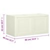 vidaXL Cushion Box Vanilla Ice 86x40x42 cm 85 L