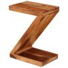vidaXL Side Table Z-shaped Solid Acacia Wood