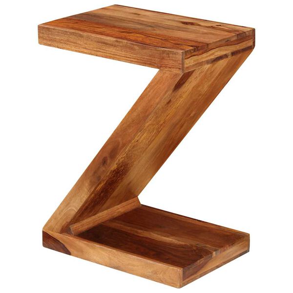 vidaXL Side Table Z-shaped Solid Acacia Wood