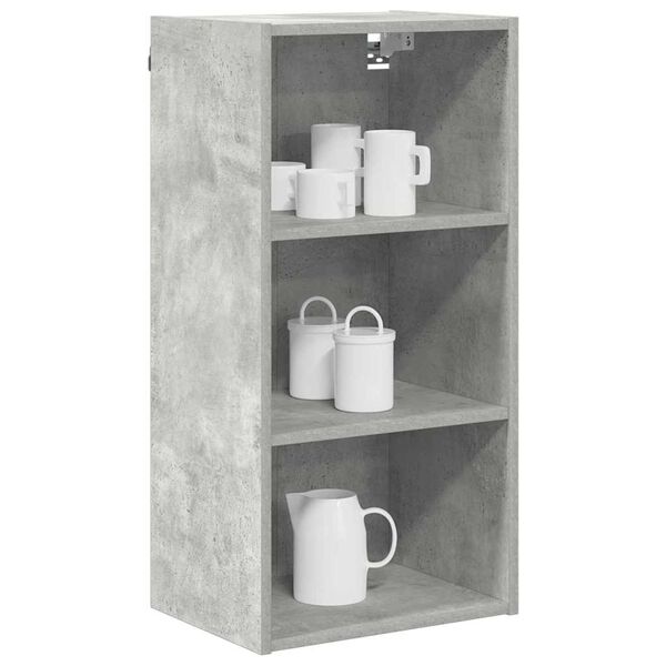 vidaXL Hanging Cabinet Concrete Grey 40 x 29.5 x 80 cm Engineered Wood