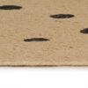 vidaXL Handmade Rug Jute with Print Polka Dot 90 cm