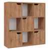 vidaXL Bookshelf Brown Oak 88.5x27.5x88 cm Engineered Wood