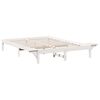 vidaXL Bed Frame White 140 x 200 cm Solid Pine Wood