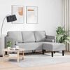 vidaXL Sofa Set with Cushion Cloud Grey 173 x 131 x 67 cm Polyester