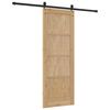 vidaXL Sliding Door ORKDAL Natural and Black 73.5 x 198.5 cm