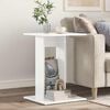 vidaXL Side Table White 45 x 40 x 62.5 cm Engineered Wood