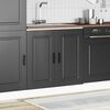 vidaXL Sink Base Cabinet Kalmar Black 80x46x81.5 cm Engineered Wood