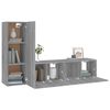 vidaXL 3 Piece TV Cabinet Set Grey Sonoma Engineered Wood